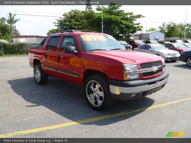 Sport Red Metallic / Dark Charcoal 2004 Chevrolet Avalanche 1500