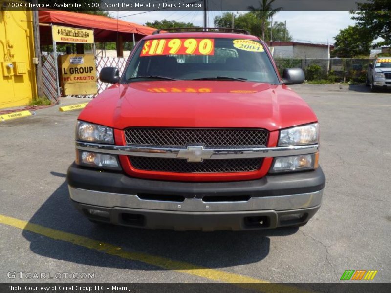 Sport Red Metallic / Dark Charcoal 2004 Chevrolet Avalanche 1500