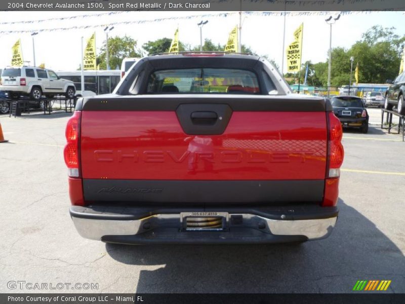 Sport Red Metallic / Dark Charcoal 2004 Chevrolet Avalanche 1500