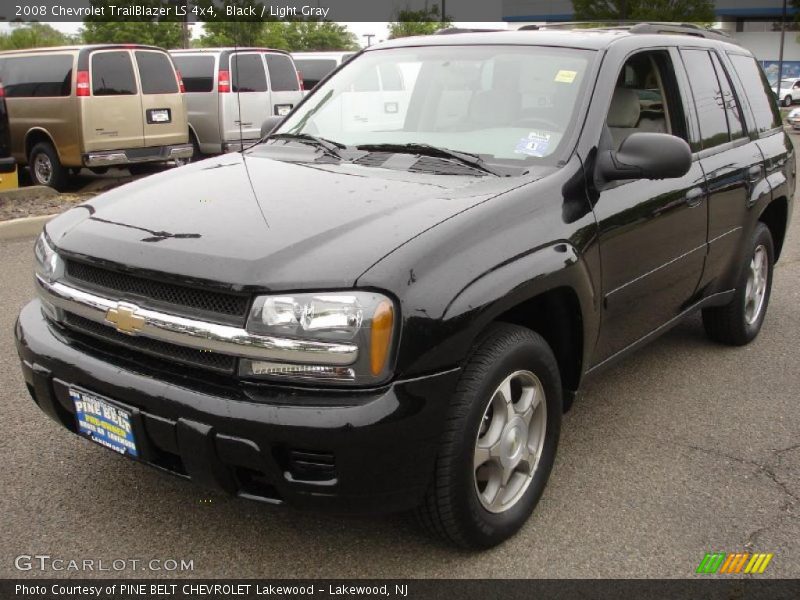 Black / Light Gray 2008 Chevrolet TrailBlazer LS 4x4