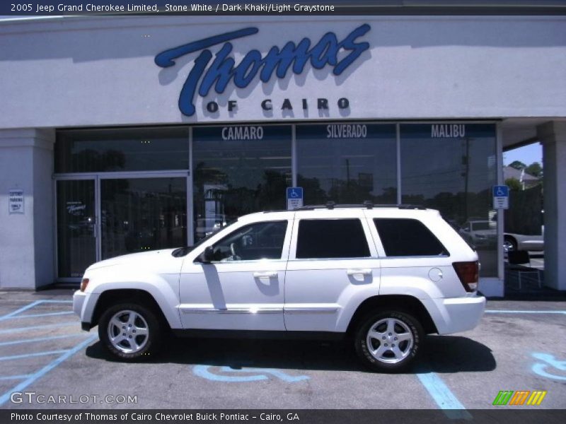 Stone White / Dark Khaki/Light Graystone 2005 Jeep Grand Cherokee Limited