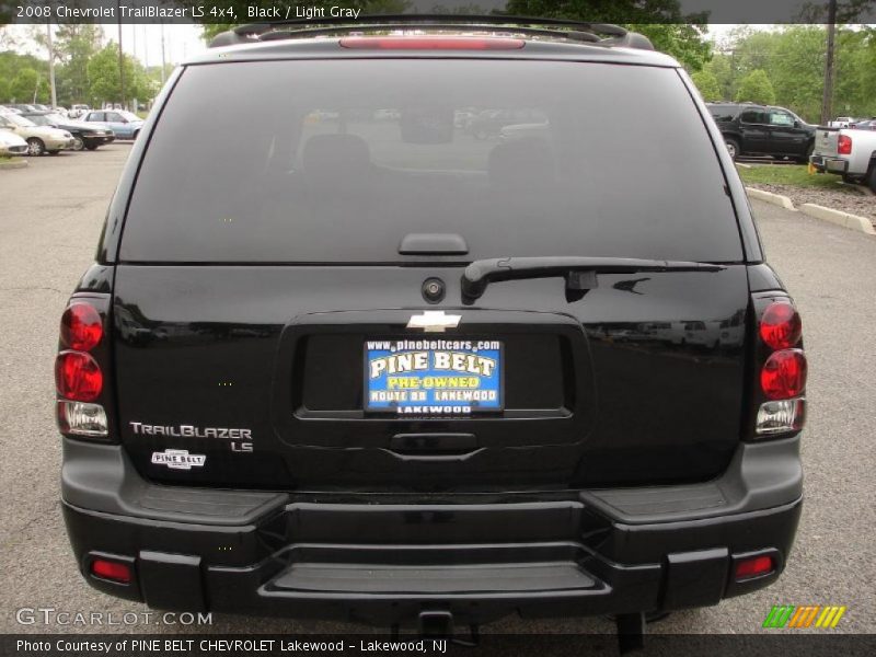 Black / Light Gray 2008 Chevrolet TrailBlazer LS 4x4