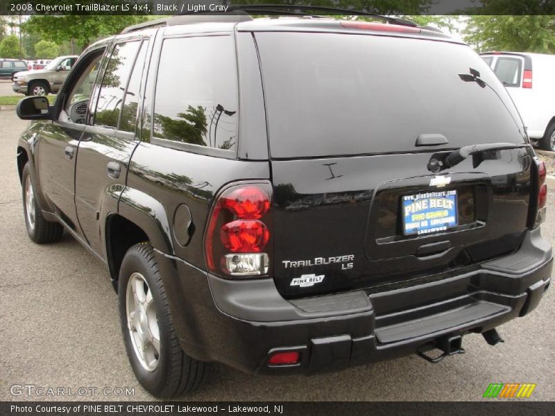 Black / Light Gray 2008 Chevrolet TrailBlazer LS 4x4