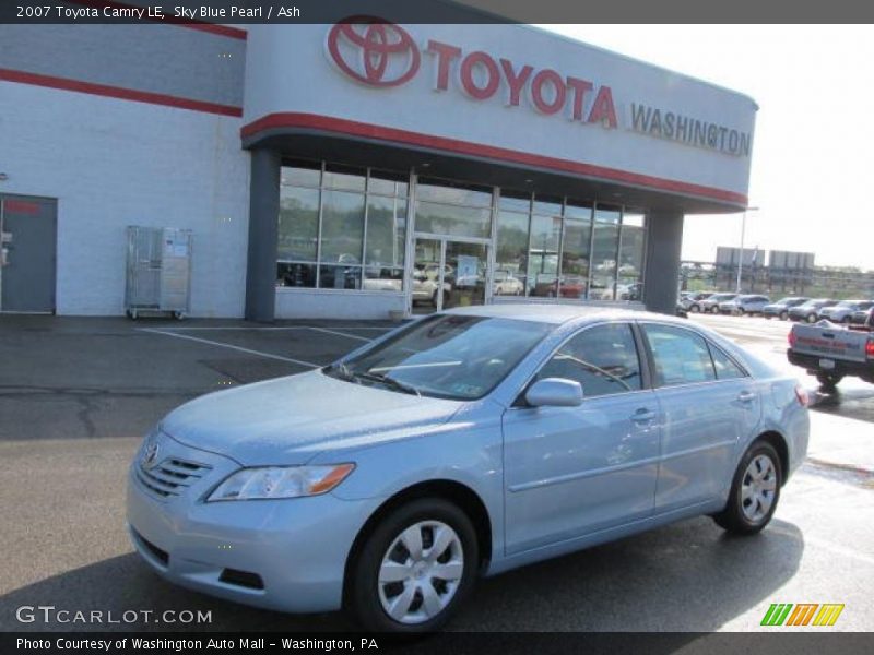 Sky Blue Pearl / Ash 2007 Toyota Camry LE