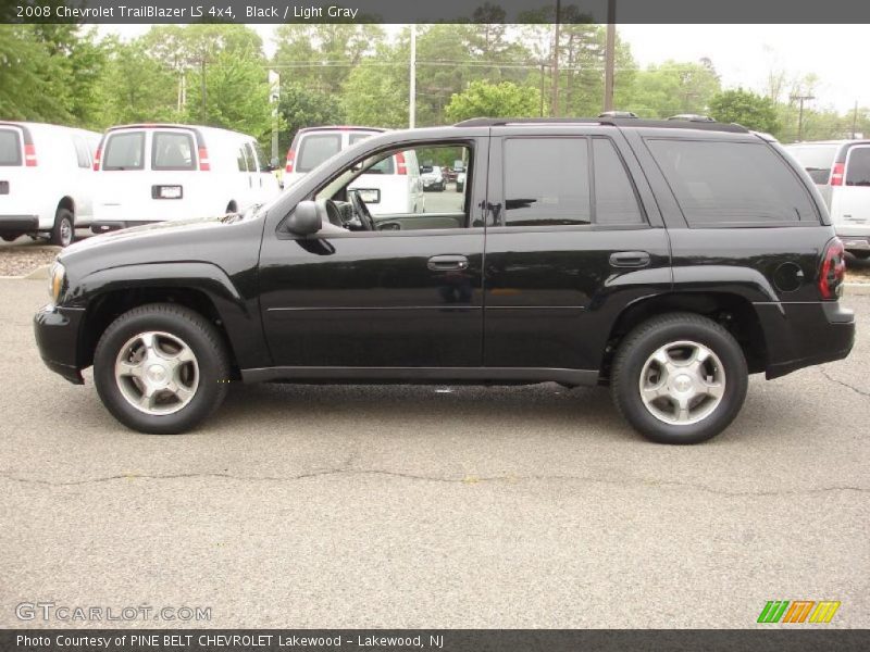 Black / Light Gray 2008 Chevrolet TrailBlazer LS 4x4