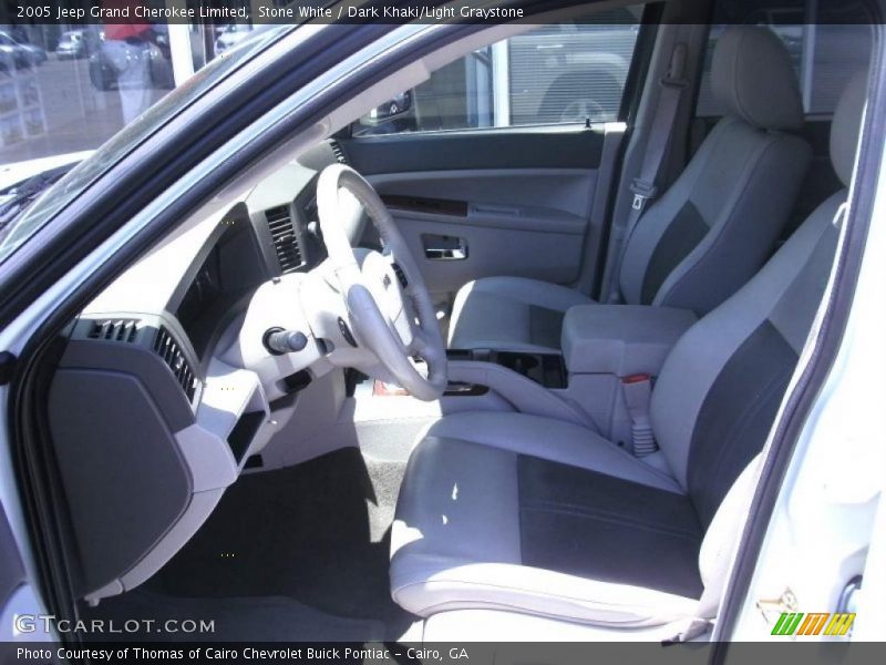Stone White / Dark Khaki/Light Graystone 2005 Jeep Grand Cherokee Limited