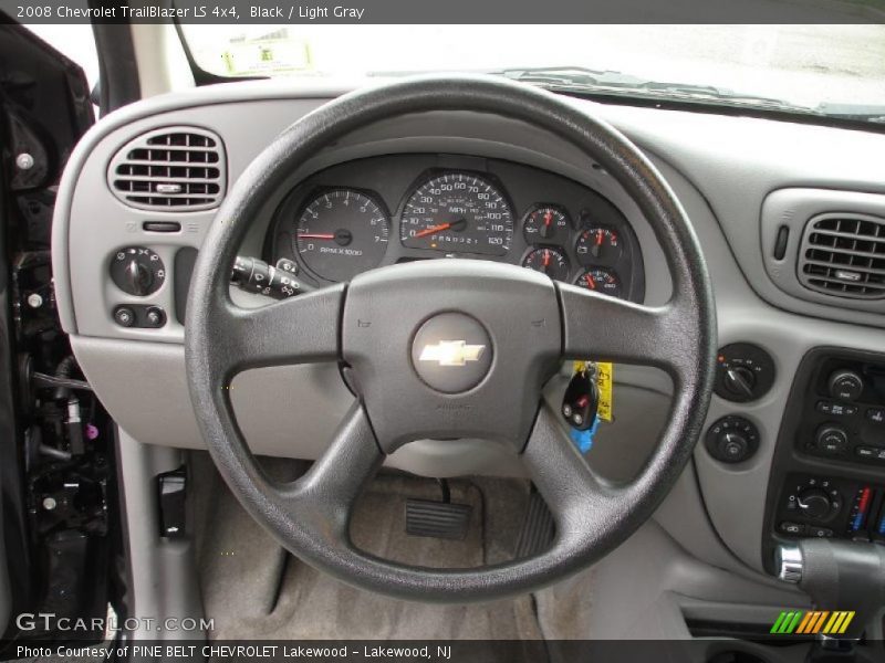 Black / Light Gray 2008 Chevrolet TrailBlazer LS 4x4