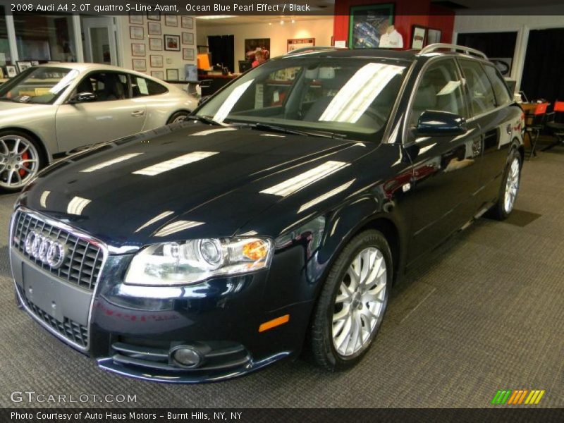 Ocean Blue Pearl Effect / Black 2008 Audi A4 2.0T quattro S-Line Avant