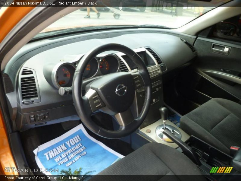 Radiant Ember / Black 2004 Nissan Maxima 3.5 SE