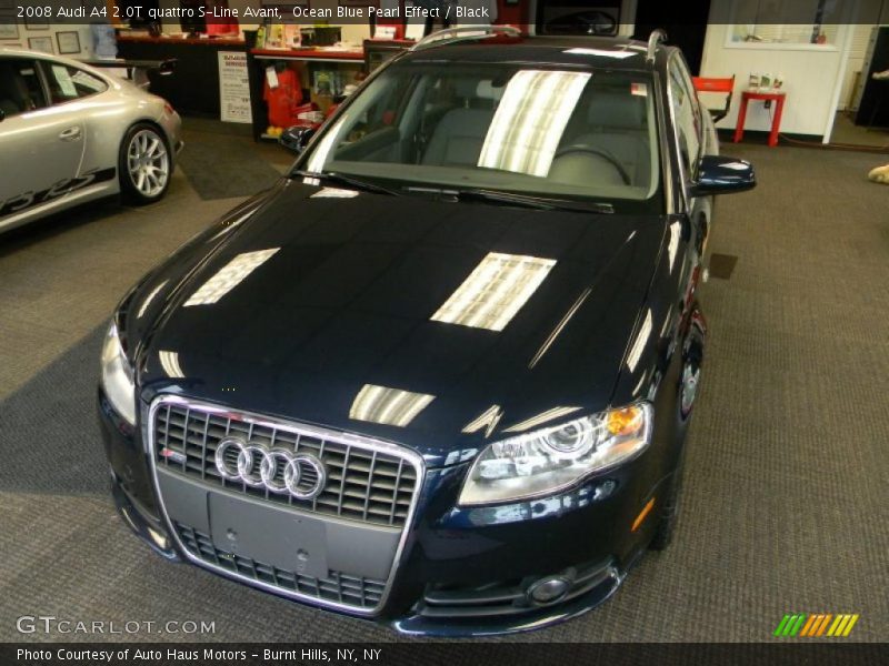 Ocean Blue Pearl Effect / Black 2008 Audi A4 2.0T quattro S-Line Avant