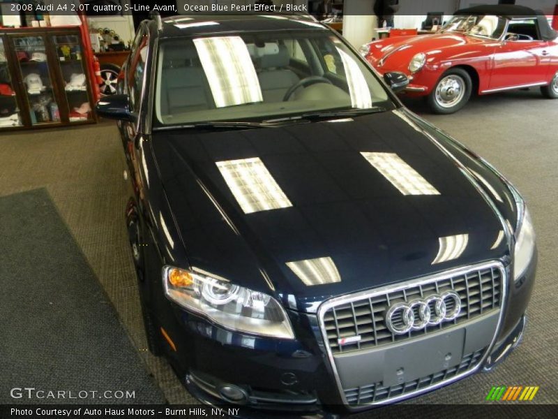 Ocean Blue Pearl Effect / Black 2008 Audi A4 2.0T quattro S-Line Avant