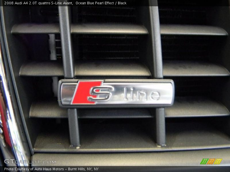 Ocean Blue Pearl Effect / Black 2008 Audi A4 2.0T quattro S-Line Avant