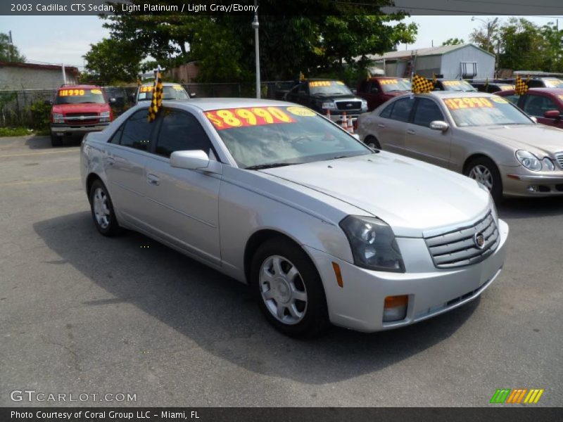 Light Platinum / Light Gray/Ebony 2003 Cadillac CTS Sedan
