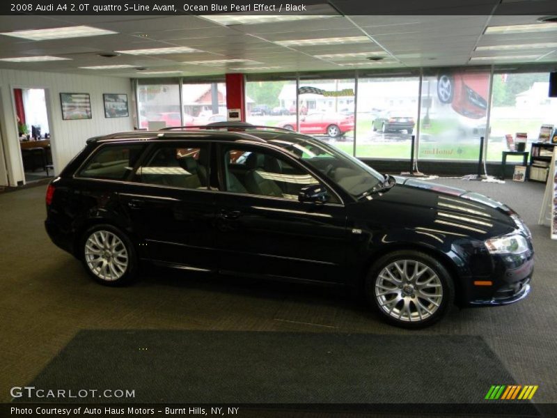 Ocean Blue Pearl Effect / Black 2008 Audi A4 2.0T quattro S-Line Avant