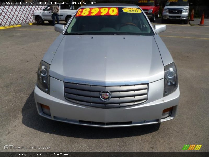 Light Platinum / Light Gray/Ebony 2003 Cadillac CTS Sedan