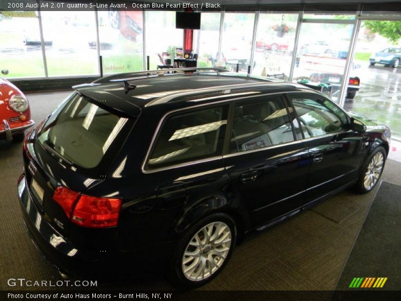 Ocean Blue Pearl Effect / Black 2008 Audi A4 2.0T quattro S-Line Avant