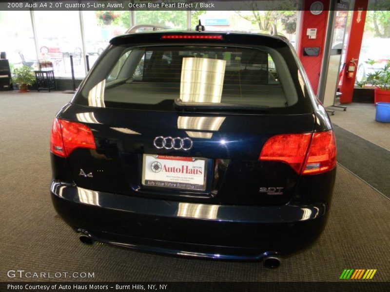 Ocean Blue Pearl Effect / Black 2008 Audi A4 2.0T quattro S-Line Avant