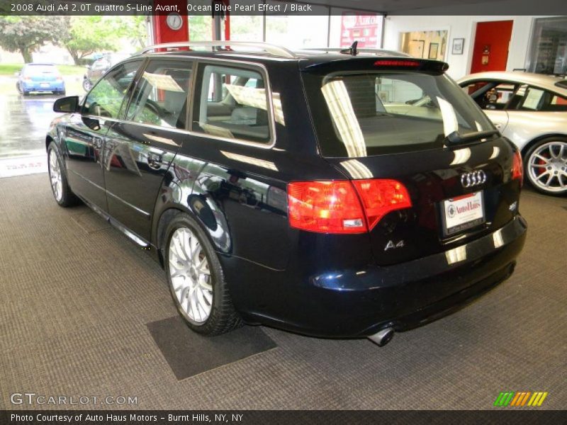 Ocean Blue Pearl Effect / Black 2008 Audi A4 2.0T quattro S-Line Avant