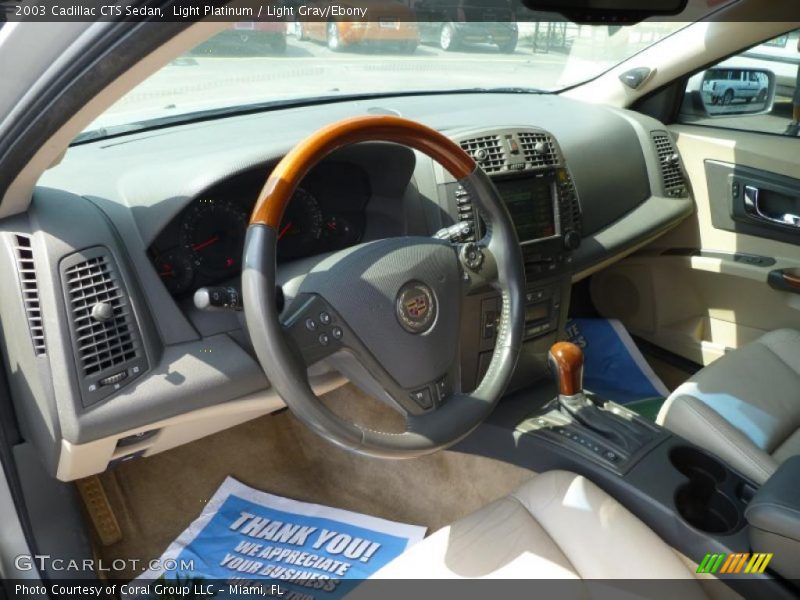 Light Platinum / Light Gray/Ebony 2003 Cadillac CTS Sedan