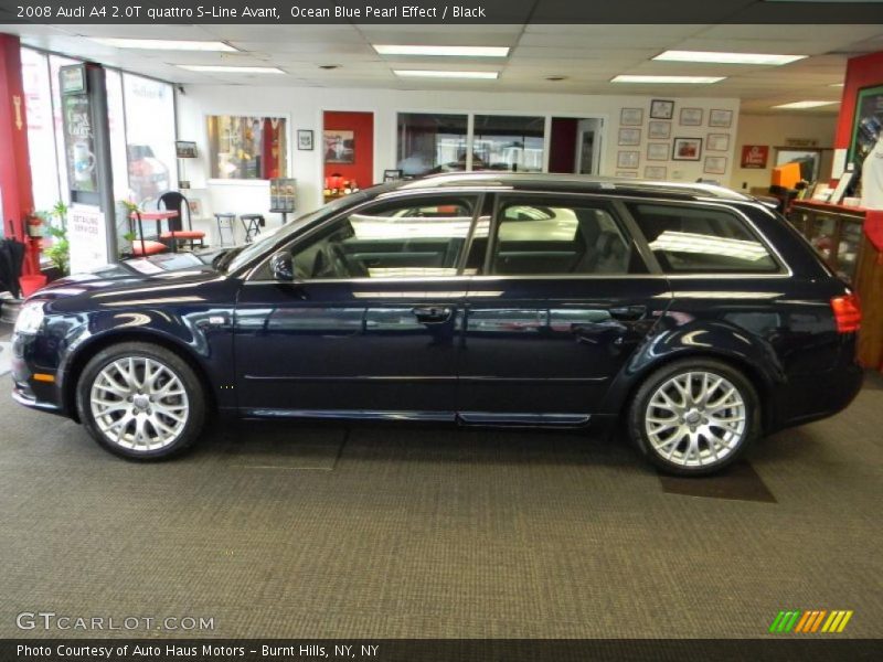 Ocean Blue Pearl Effect / Black 2008 Audi A4 2.0T quattro S-Line Avant