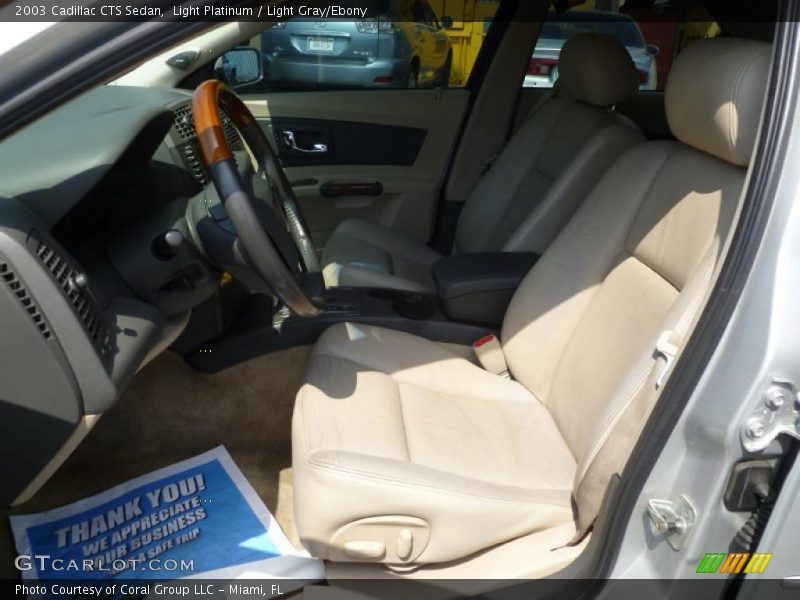 Light Platinum / Light Gray/Ebony 2003 Cadillac CTS Sedan