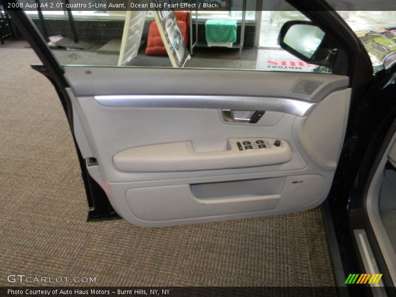 Ocean Blue Pearl Effect / Black 2008 Audi A4 2.0T quattro S-Line Avant