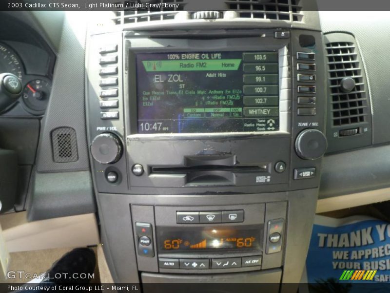 Light Platinum / Light Gray/Ebony 2003 Cadillac CTS Sedan