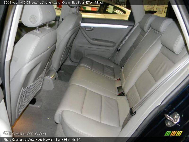 Ocean Blue Pearl Effect / Black 2008 Audi A4 2.0T quattro S-Line Avant