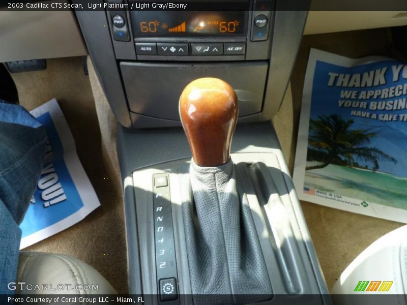 Light Platinum / Light Gray/Ebony 2003 Cadillac CTS Sedan