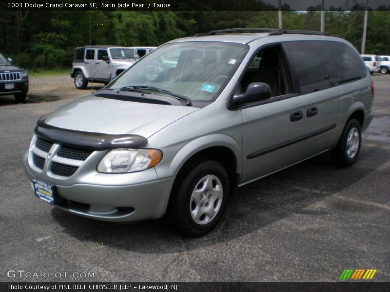 Satin Jade Pearl / Taupe 2003 Dodge Grand Caravan SE