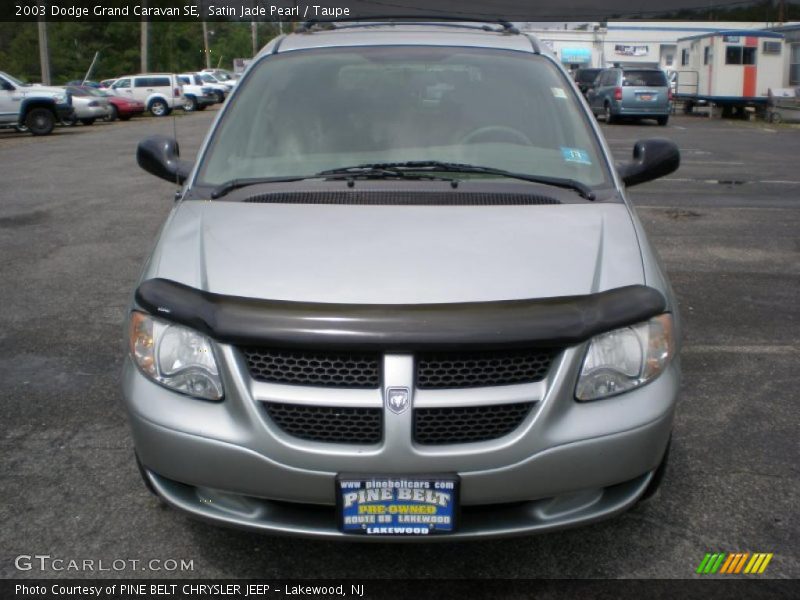 Satin Jade Pearl / Taupe 2003 Dodge Grand Caravan SE