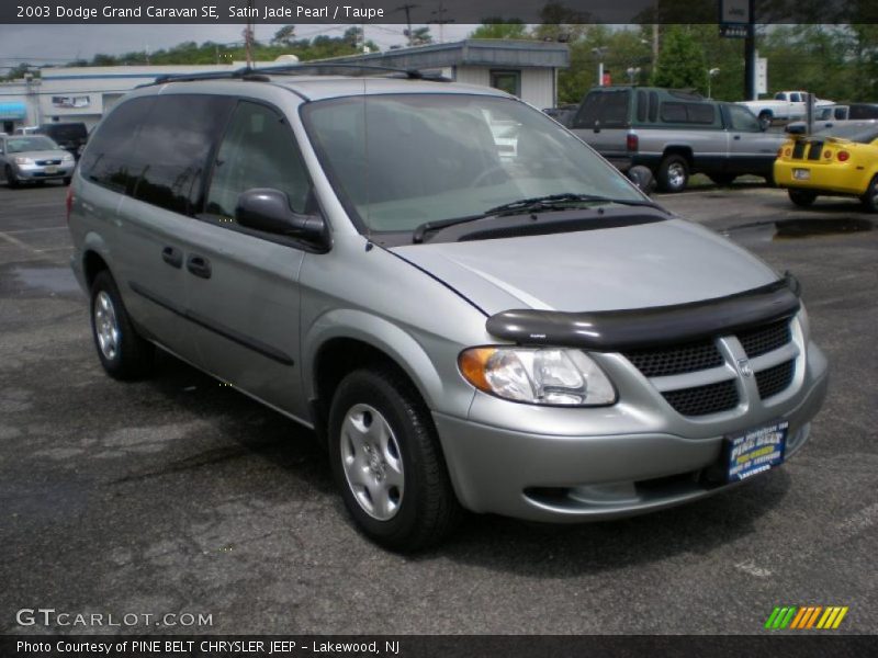 Satin Jade Pearl / Taupe 2003 Dodge Grand Caravan SE