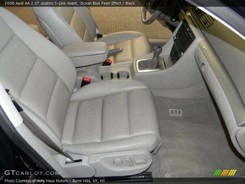 Ocean Blue Pearl Effect / Black 2008 Audi A4 2.0T quattro S-Line Avant