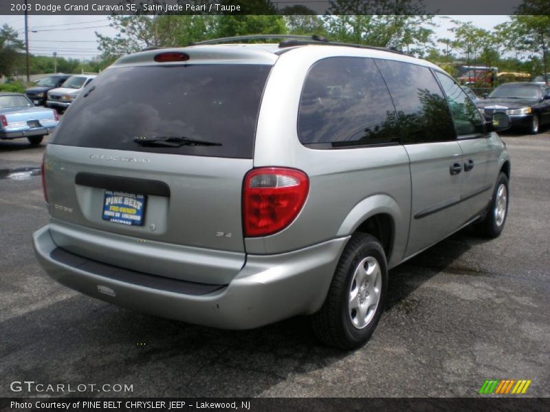 Satin Jade Pearl / Taupe 2003 Dodge Grand Caravan SE