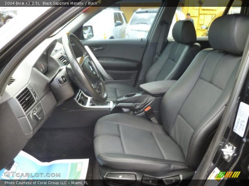 Black Sapphire Metallic / Black 2004 BMW X3 2.5i