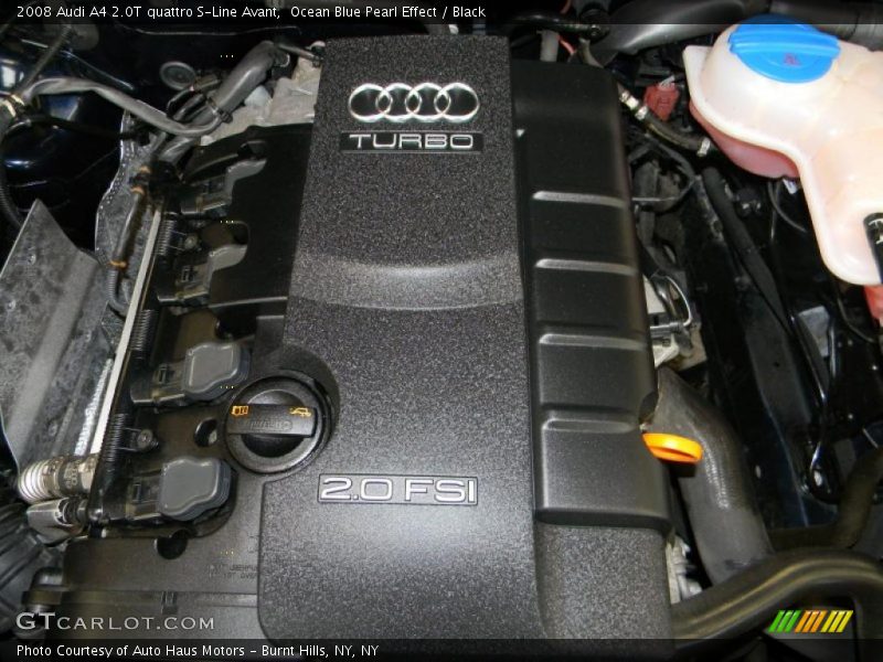 Ocean Blue Pearl Effect / Black 2008 Audi A4 2.0T quattro S-Line Avant
