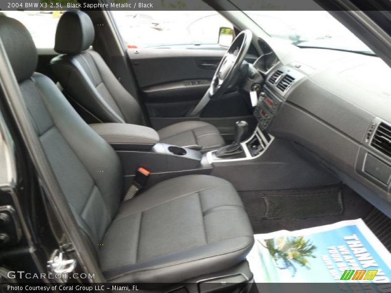 Black Sapphire Metallic / Black 2004 BMW X3 2.5i