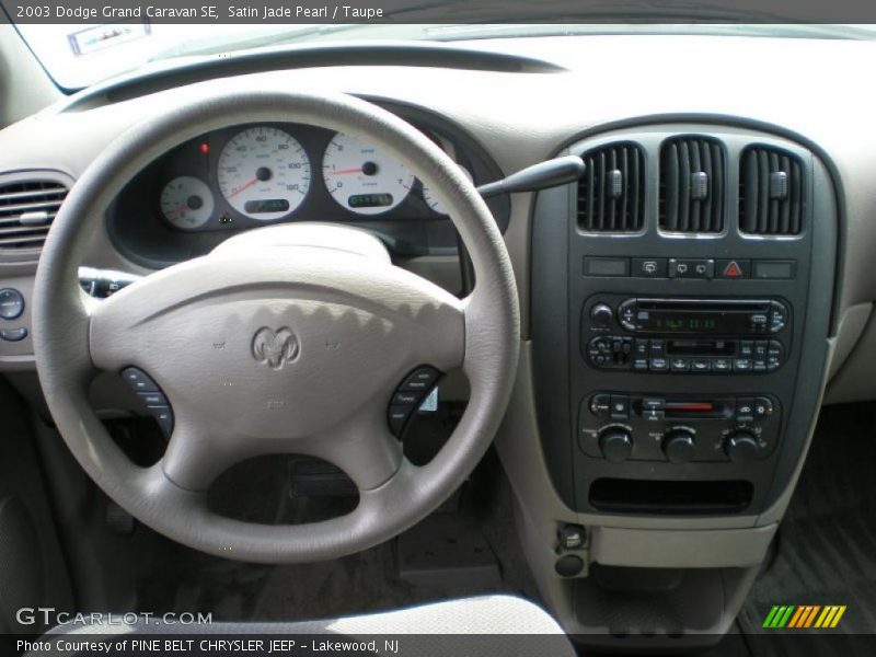 Satin Jade Pearl / Taupe 2003 Dodge Grand Caravan SE