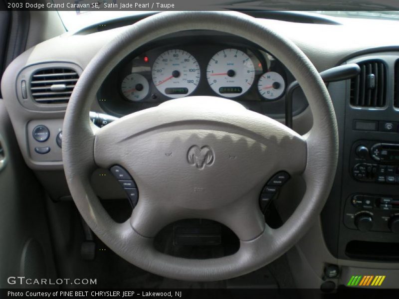 Satin Jade Pearl / Taupe 2003 Dodge Grand Caravan SE