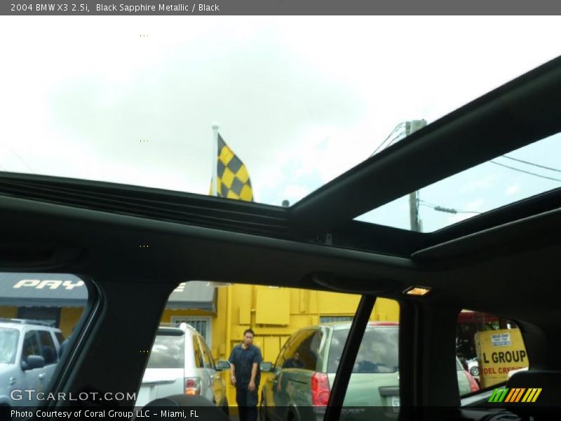 Black Sapphire Metallic / Black 2004 BMW X3 2.5i