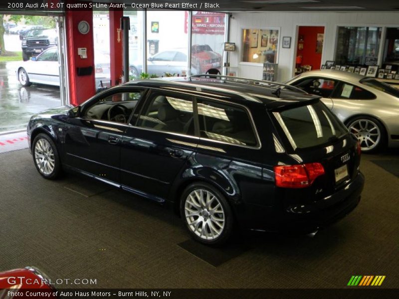 Ocean Blue Pearl Effect / Black 2008 Audi A4 2.0T quattro S-Line Avant