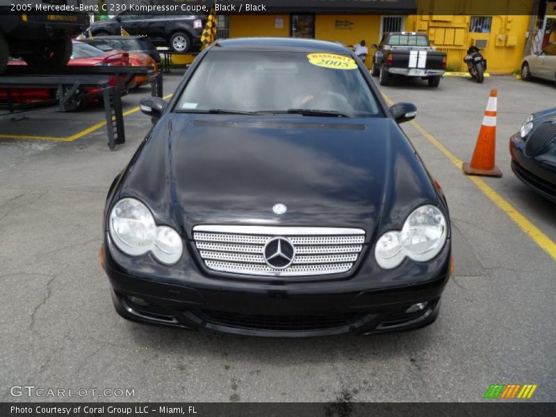 Black / Black 2005 Mercedes-Benz C 230 Kompressor Coupe
