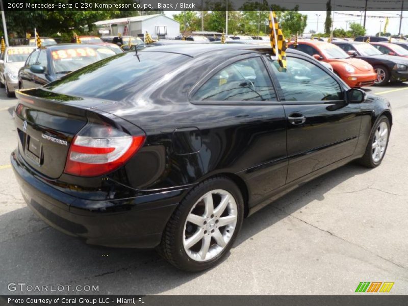 Black / Black 2005 Mercedes-Benz C 230 Kompressor Coupe