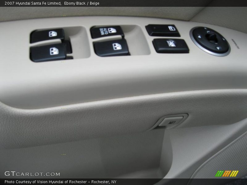 Ebony Black / Beige 2007 Hyundai Santa Fe Limited