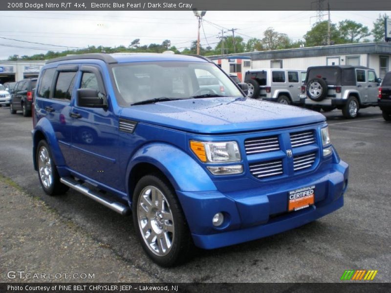 Electric Blue Pearl / Dark Slate Gray 2008 Dodge Nitro R/T 4x4