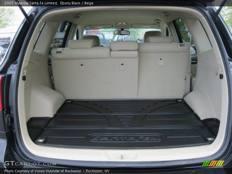 Ebony Black / Beige 2007 Hyundai Santa Fe Limited