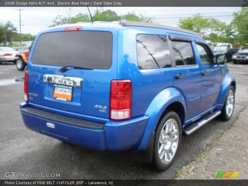 Electric Blue Pearl / Dark Slate Gray 2008 Dodge Nitro R/T 4x4
