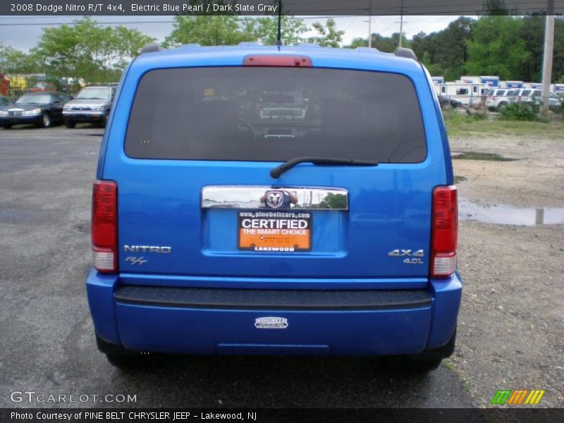 Electric Blue Pearl / Dark Slate Gray 2008 Dodge Nitro R/T 4x4