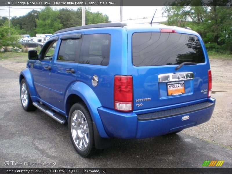 Electric Blue Pearl / Dark Slate Gray 2008 Dodge Nitro R/T 4x4