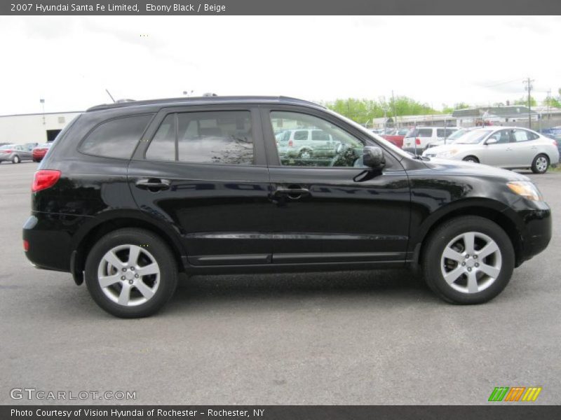 Ebony Black / Beige 2007 Hyundai Santa Fe Limited